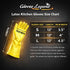 Reusable Yellow Kitchen Dishwashing Gloves - Medium & Small Sizes