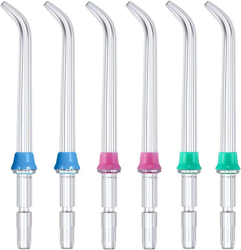 Replacement Classic Jet Tips Compatible with Waterpik Water Flossers, Flosser Refill Replacement Heads, 6-Pack.