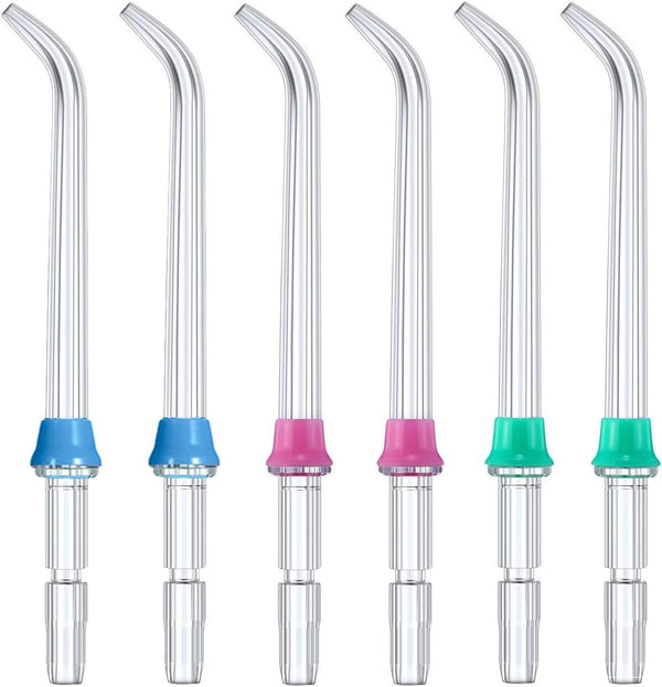 Replacement Classic Jet Tips Compatible with Waterpik Water Flossers, Flosser Refill Replacement Heads, 6-Pack.