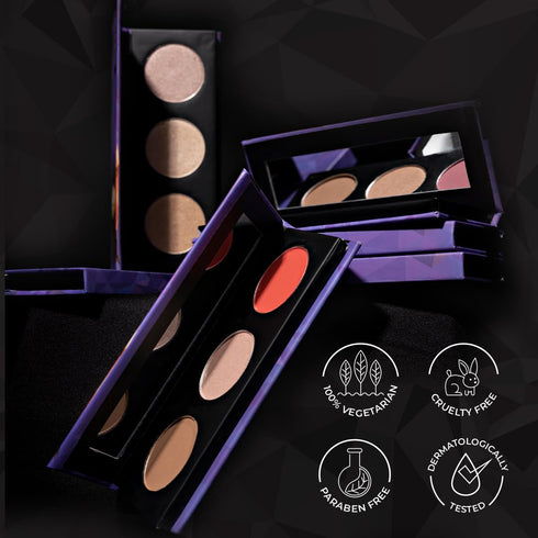 Sugar Cosmetics Contour De Force Face Palette 01 Subtle Summit - Longlasting Blush, Highlighter, and Bronzer