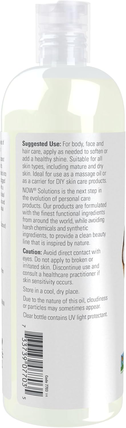 NOW Foods Solutions Liquid Coconut Oil, Light and Nourishing, 16-Ounce