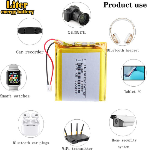 Liter energy battery 3.7V 3000mAh 105050 Pack 2.0mm Liter Lipo Battery Rechargeable Lithium Polymer ion Battery
