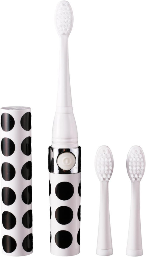 Electric Toothbrush HI-923, Black Polka Dot, Portable/Travel Size