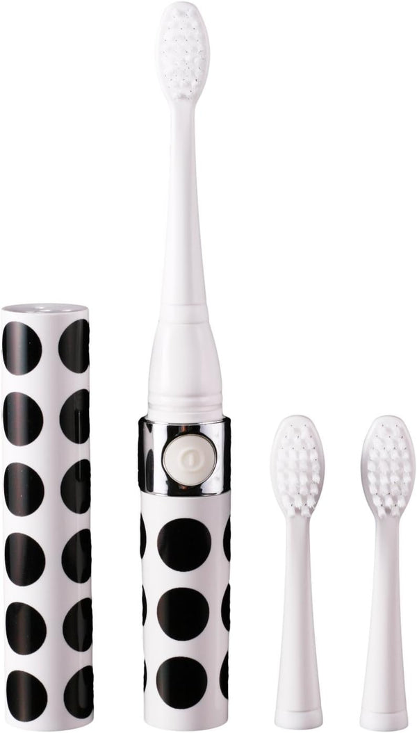 Electric Toothbrush HI-923, Black Polka Dot, Portable/Travel Size