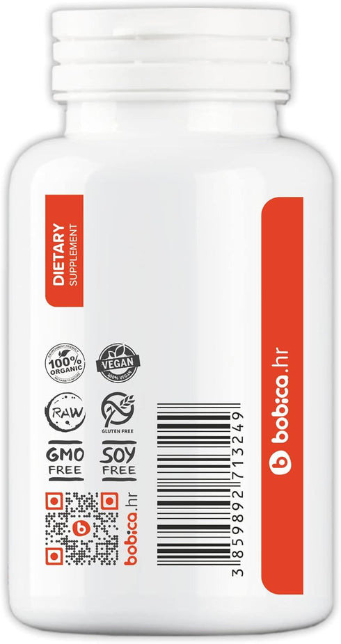 Organic Rose Hips & Acerola Vitamin C Capsules, 1000mg, for Immune and Collagen Support