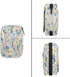 Skerhhux 7 Spring Flowers Art Pill Case Travel Pill Organizer Weekly Day Portable with Zipper Medicine Box Pill Case