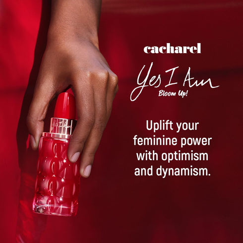 Cacharel Yes I am Bloom Up! Eau de Parfum Spray for Women, Fresh Fruity Floral Scent with Red Berries