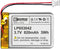 EEMB Lithium Polymer Battery Pack, 3.7V 820mAh 653042 Lipo Rechargeable with Wire JST Connector for Speaker and