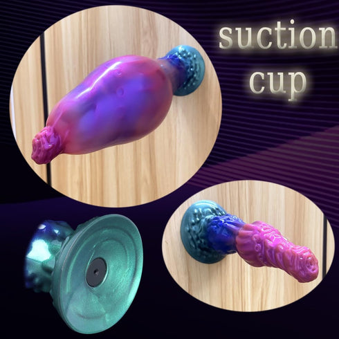 Kaziyi Inflatable Silicone Butt Plug with Suction Base, Expandable Anal Dildo Anal Plug Sex Toy, Adjustable Air Pump