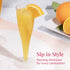 Prestee 24 Plastic Champagne Flutes, Gold Disposable Mimosa Flute for Party Supplies, Wedding, Shower