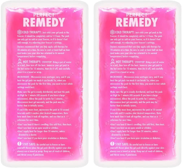 2 Pack Reusable Ice Packs for Injuries, Soothing Flexible Gel Ice Packs for Pain Relief, Hot Water Bottles Alternative