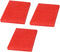 uxcell 3pcs Non-Scratch Scouring Pad, Red - 6"x4" Scrub Pads for Kitchen and Dishwashing