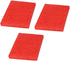 uxcell 3pcs Non-Scratch Scouring Pad, Red - 6"x4" Scrub Pads for Kitchen and Dishwashing