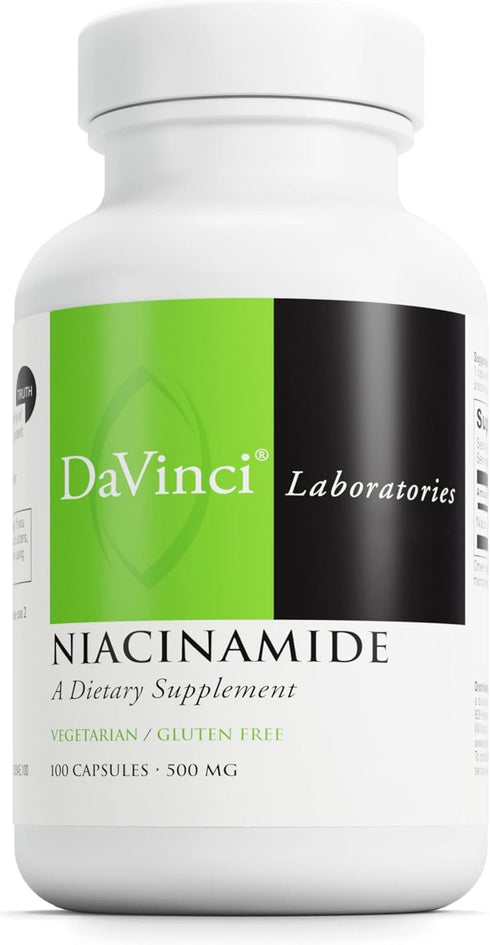 DAVINCI Labs Niacinamide - Dietary Supplement with Vitamin B3 for Fat Metabolism, Circulation, and Healthy Skin - 100