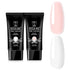 ROSALIND 2 PCS Soft Pink&White Poly Extension Gel for Nails, 30ml White & Light Pink Poly Builder Acrylic Nail Colors