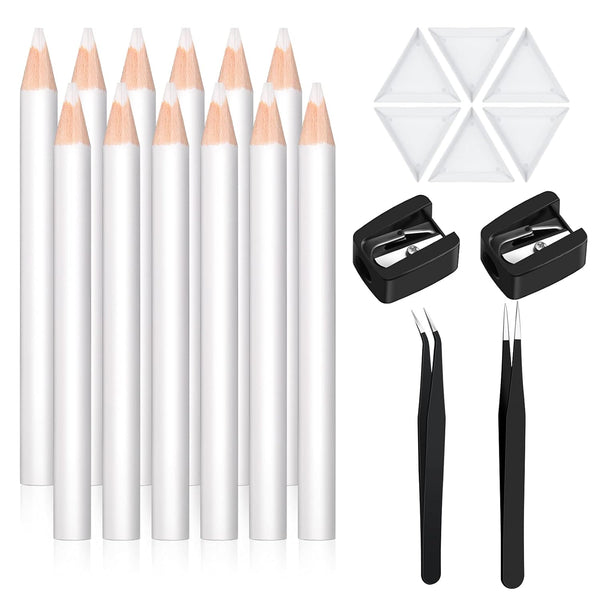 Maitys 22 Pieces Wax Pencil Set for Rhinestones, Nail Art Gem Dotting Tools with Tweezers, Sharpener, and Triangular