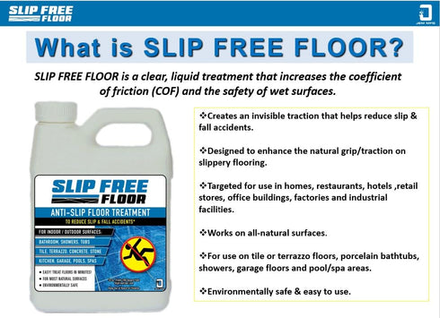 JEM MFG LLC 32 SlipFree Anti-Slip Floor Treatment - Ounce