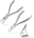 Round Nylon Jaw Eyeglasses Frame Pliers, 2 PCS Repair Kit with Screwdriver for Eyeglass Adjusting