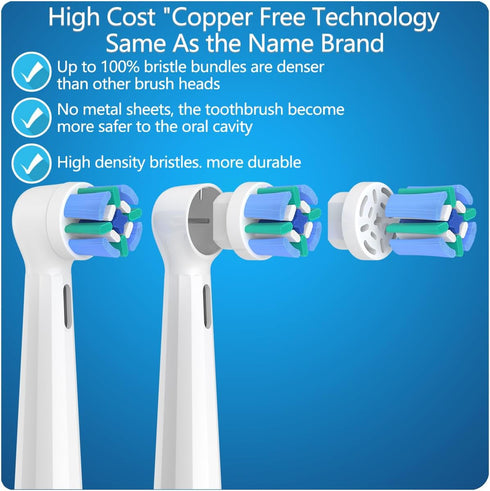 KHBD 8 Pack 2/3/4/5/6/7/8/9/10/7G Replacement Toothbrush Heads Compatible with Oral B iO, Brush Heads for Oral-B iO