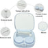 2 Pack Cute Contact Lens Case Travel Kit, Cute Contact Case with Mirror Tweezers Remover Tool Solution Bottle for Outdoor Office Daily Use