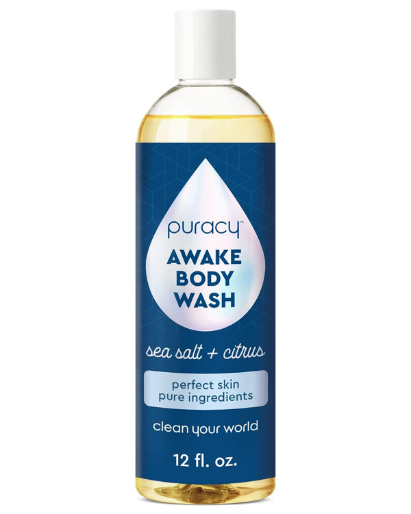 Puracy Body Wash - Natural, 98.6% Pure Plant Ingredients, Moisturizing Shower Gel, 12 oz