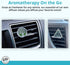 Wild Essentials Potter Hallows Essential Oil Car Vent Diffuser Kit with Lavender, Lemongrass, Peppermint, Orange Oils