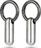 2 Pieces Waterproof Tiny Keychain Pill Holder, Portable Mini Titanium Alloy Pill Box Case for Travel Purse Pocket