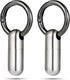 2 Pieces Waterproof Tiny Keychain Pill Holder, Portable Mini Titanium Alloy Pill Box Case for Travel Purse Pocket