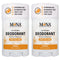 MONA BRANDS All Natural Deodorant - For Sensitive Skin, No Aluminum or Baking Soda (2-Pack, ORANGE 1.76 Oz each)