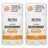 MONA BRANDS All Natural Deodorant - For Sensitive Skin, No Aluminum or Baking Soda (2-Pack, ORANGE 1.76 Oz each)