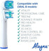 Replacement Brush Heads Compatible with OralB Braun, Best Double Clean, Pack of 12 for Oral B Pro, 1000, 8000, 9000.