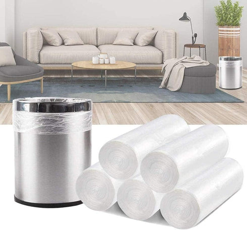 Magesh 4 125 Counts Small Trash Bags, Gallon Trash Bags/Garbage Bags, Strong Wastebasket Liners for Bathroom Bedroom