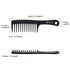 HYOUJIN Black Large Wide Tooth Detangler Paddle Brush, Best Styling Comb for Curly, Wet, Long Hair
