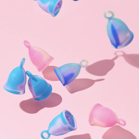 Peachlife Mini Ring Menstrual Cup Small Medium Firm - Reusable Silicone Peachcup for Leak-Proof Protection