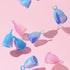 Peachlife Mini Ring Menstrual Cup - Small, Extra Firm, Reusable Silicone with Loop Pull Stem