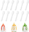500PCS Clear Plastic Cutlery, Disposable Small Spoons for Tasting Dessert, Jelly, Ice Cream, Cake