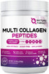 NATURE TARGET Multi Collagen Peptides Powder - Type I, II, III, V, X with Vitamin C, Hyaluronic Acid - 35 Servings