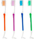 4-Pack Orthodontic Toothbrushes - Double-Ended Design V-Trim Brush & Interspace Brush for Effective Braces Cleaning,