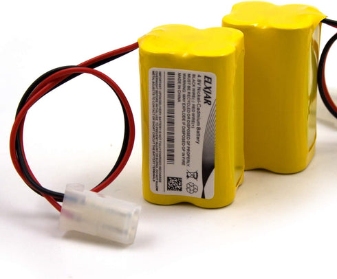 elxjar 4.8V 800mAh Ni-CD AA Battery Pack Replacement, 2-Pack for Energizer