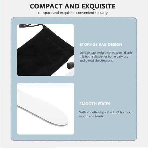 FOMIYES Professional Dental Photography Mirror, Oral Orthodontic Implant Reflector, Rhodium Dental Plated Glass