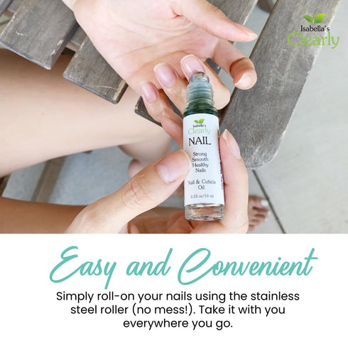 Isabella's Clearly NAIL and Cuticle Oil for Strong Nails - Natural Essential Oil Blend