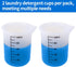 Silicone Laundry Detergent Measuring Cup, Washable, 2pcs, No More Mess or Leaks