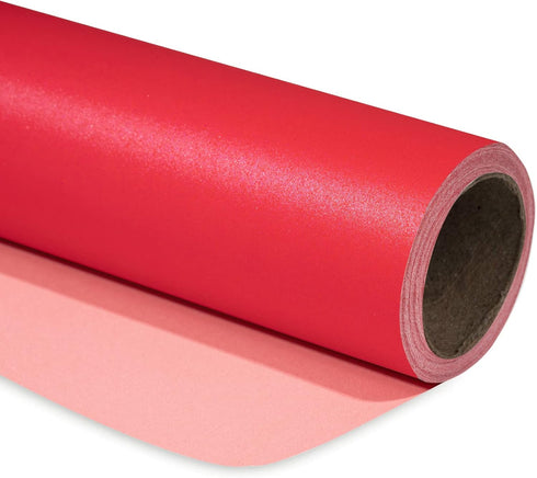 RUSPEPA Red Matte Wrapping Paper, Solid Color Pearly Lustre Paper for Wedding, Birthday, Christmas, Baby Shower