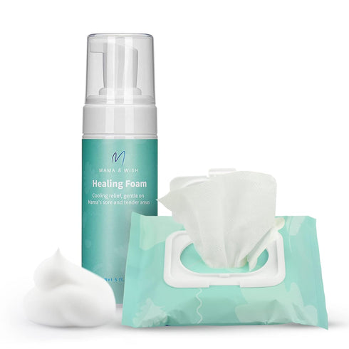 Mama & Wish Witch Hazel Foam and Pad Liners Bundle - Postpartum Essentials