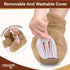 NEWGO Microwaveable Booties Foot Warmers - Heating Pad for Foot Heated Slippers for Cold Feet, Plantar Fasciitis,