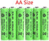 10 Packs 1.2V AA 900mAh Ni-MH Rechargeable Batteries for Solar Lights, Garden Lights, Remotes, Mice