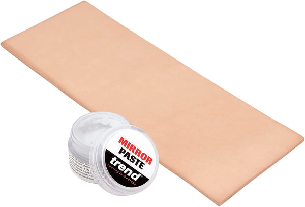 Trend Ultra Fine Mirror Paste & Premium Leather Strop, Hone and Polish Knives and Sharpened Tools, DWS/MP/KIT