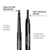 Men’s Eyebrow Pencil - 2-in-1 Brow Brush & Ultra-Thin Lead Pencil, Long-Lasting Color - Brown - 1pk