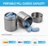 Titanium Pill Bottle+Micro Keychain Pill Holder