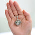 2PCS Aromatherapy Essential Oil Diffuser Necklace, Love Heart and Hollow Ball Locket Pendant for Women